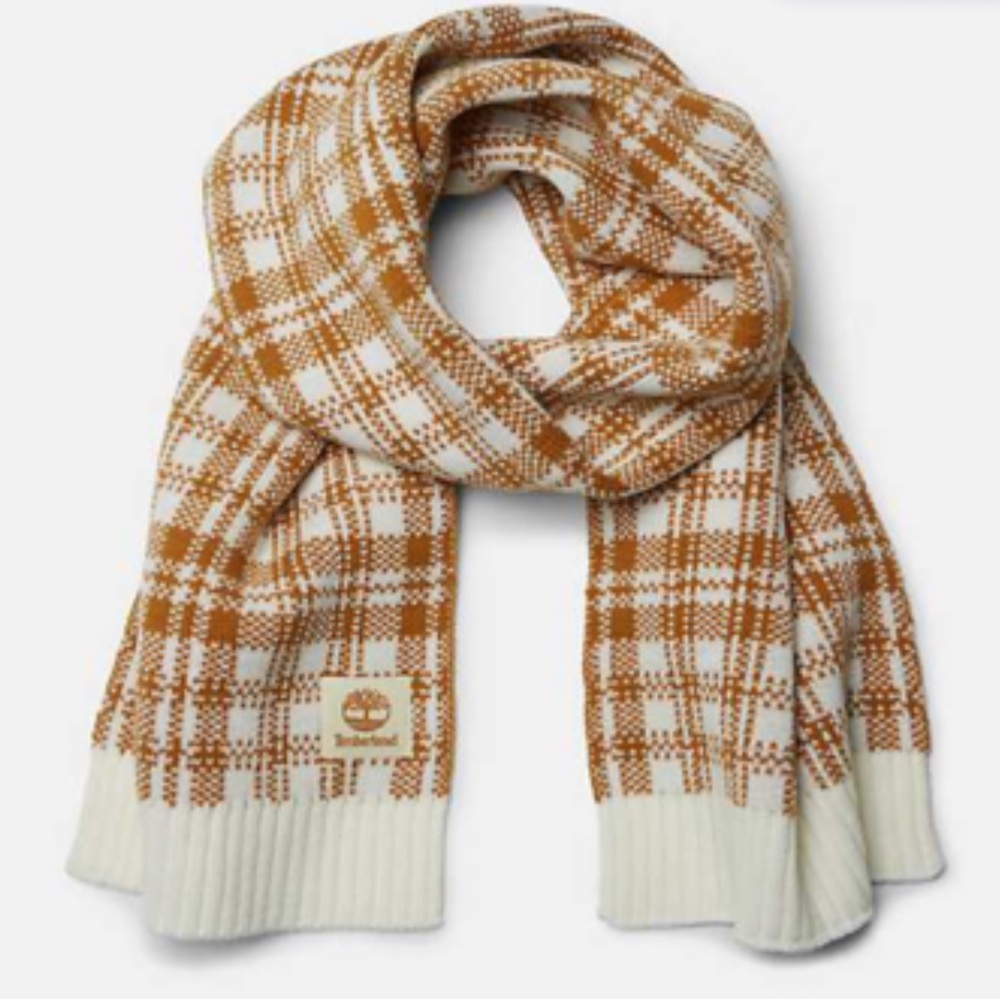 Timberland Buffalo Cozy Plaid Knit Scarf